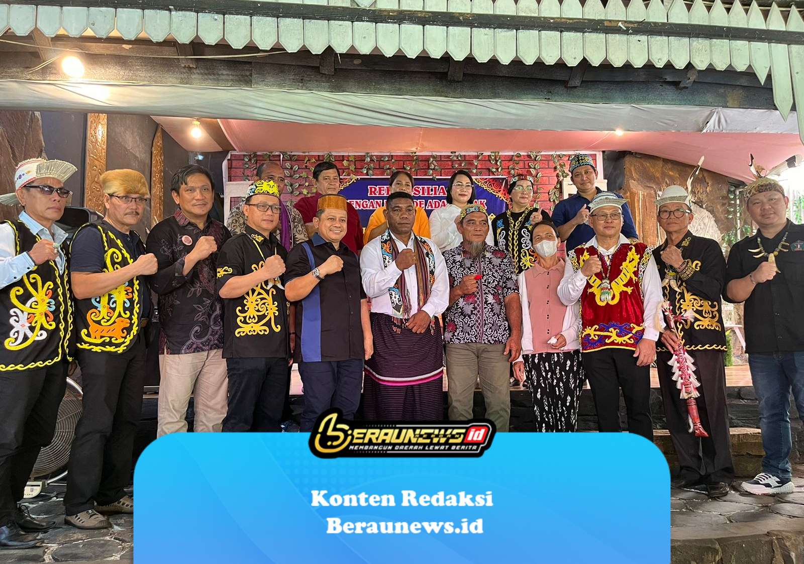 Lembaga Adat Dayak Berau dan Paguyuban Deklarasi Pilkada Damai 2024