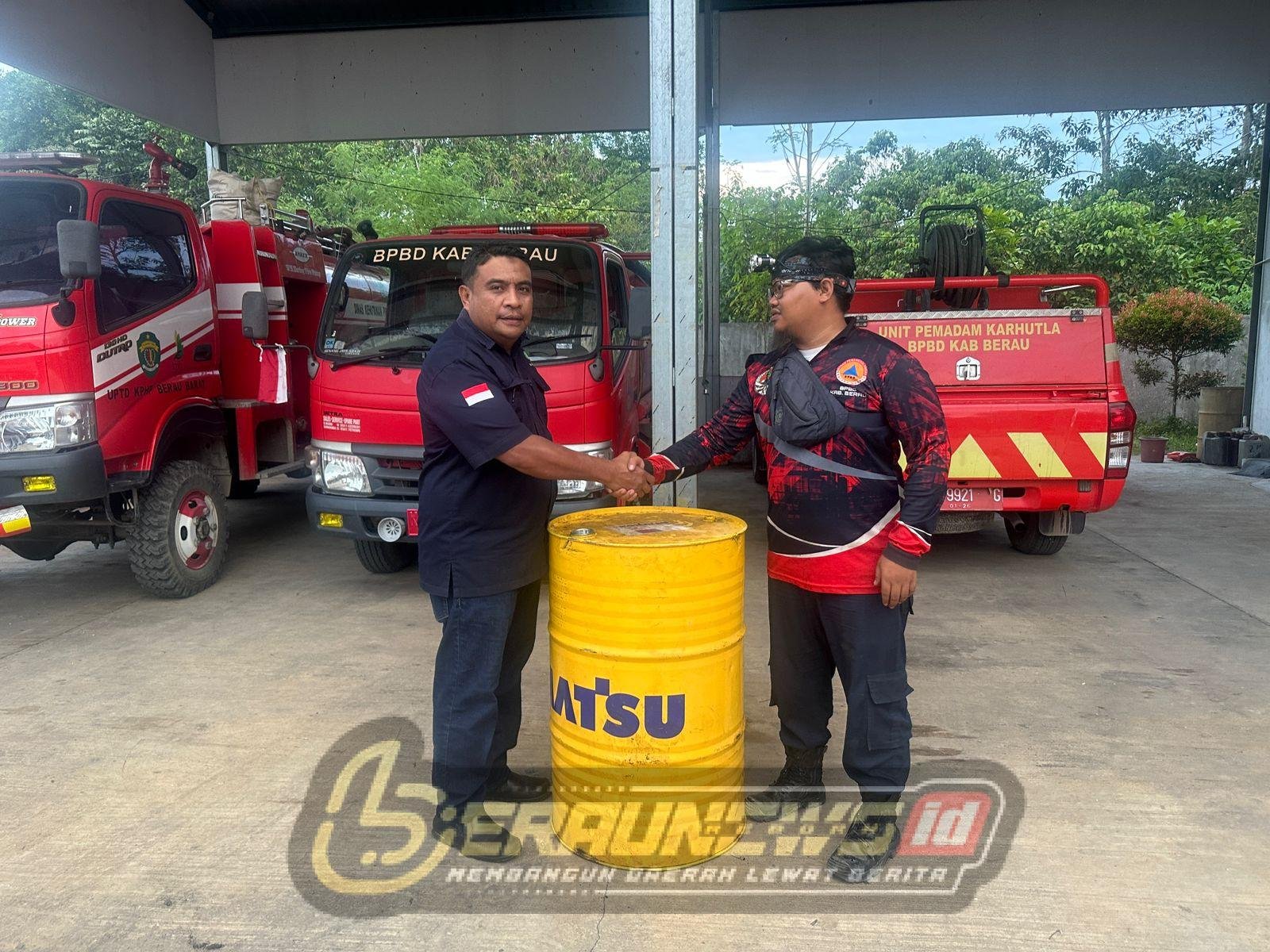 Sigap Hadapi Karhutla, PT HSB Dukung BPBD Berau dengan Bantuan BBM dan Logistik