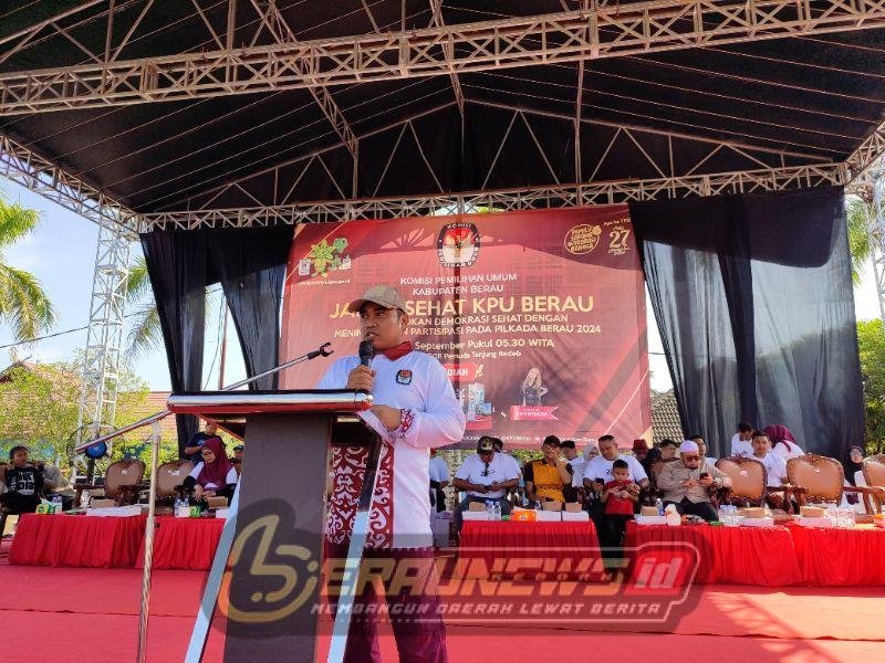 Hadiah Utama Motor! Kemeriahan Jalan Sehat KPU Berau Sambut Pilkada 2024