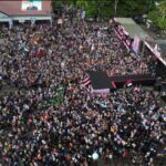 Ribuan Warga Hadiri Kampanye Akbar Sragam di GOR Pemuda