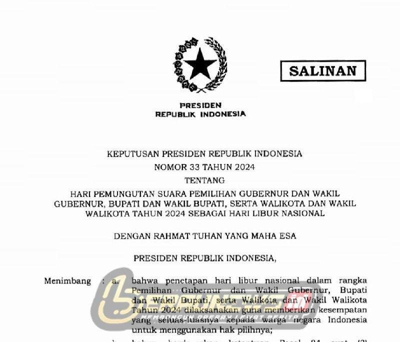 Kantor Hingga Sekolah Diliburkan saat Pencoblosan Pilkada Serentak 2024