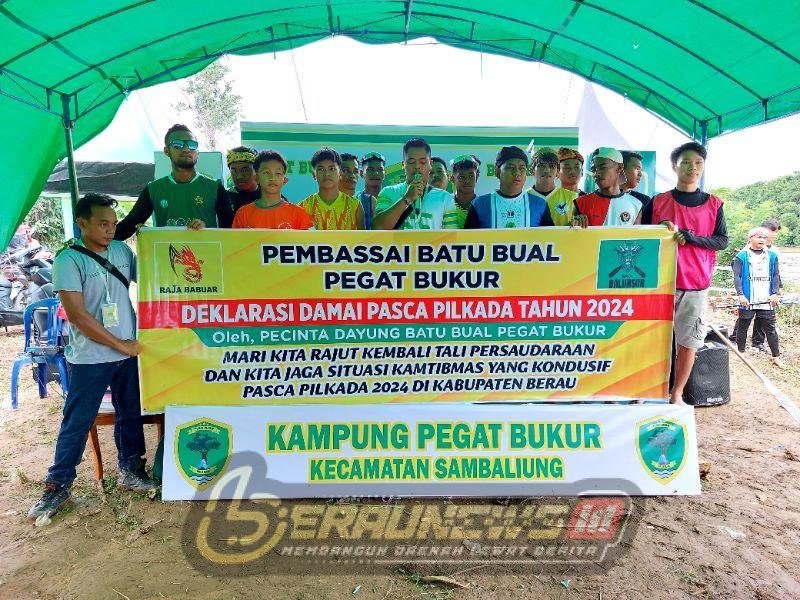 Komunitas Pecinta Dayung Berau Gaungkan Perdamaian Pasca Pilkada