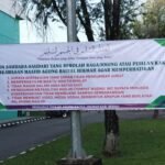 Spanduk Larangan Terpasang, Dokumentasi di Masjid Agung Resmi Dilarang