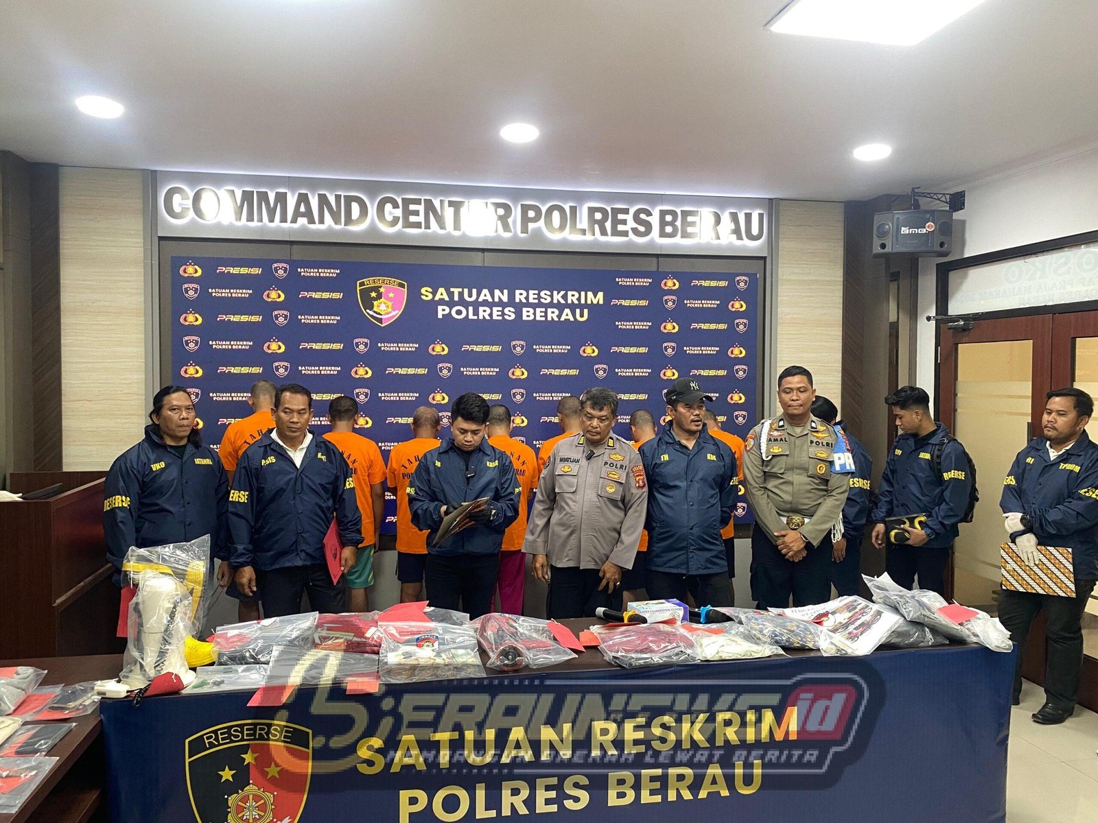 Polres Berau Ungkap 6 Kasus Menggemparkan