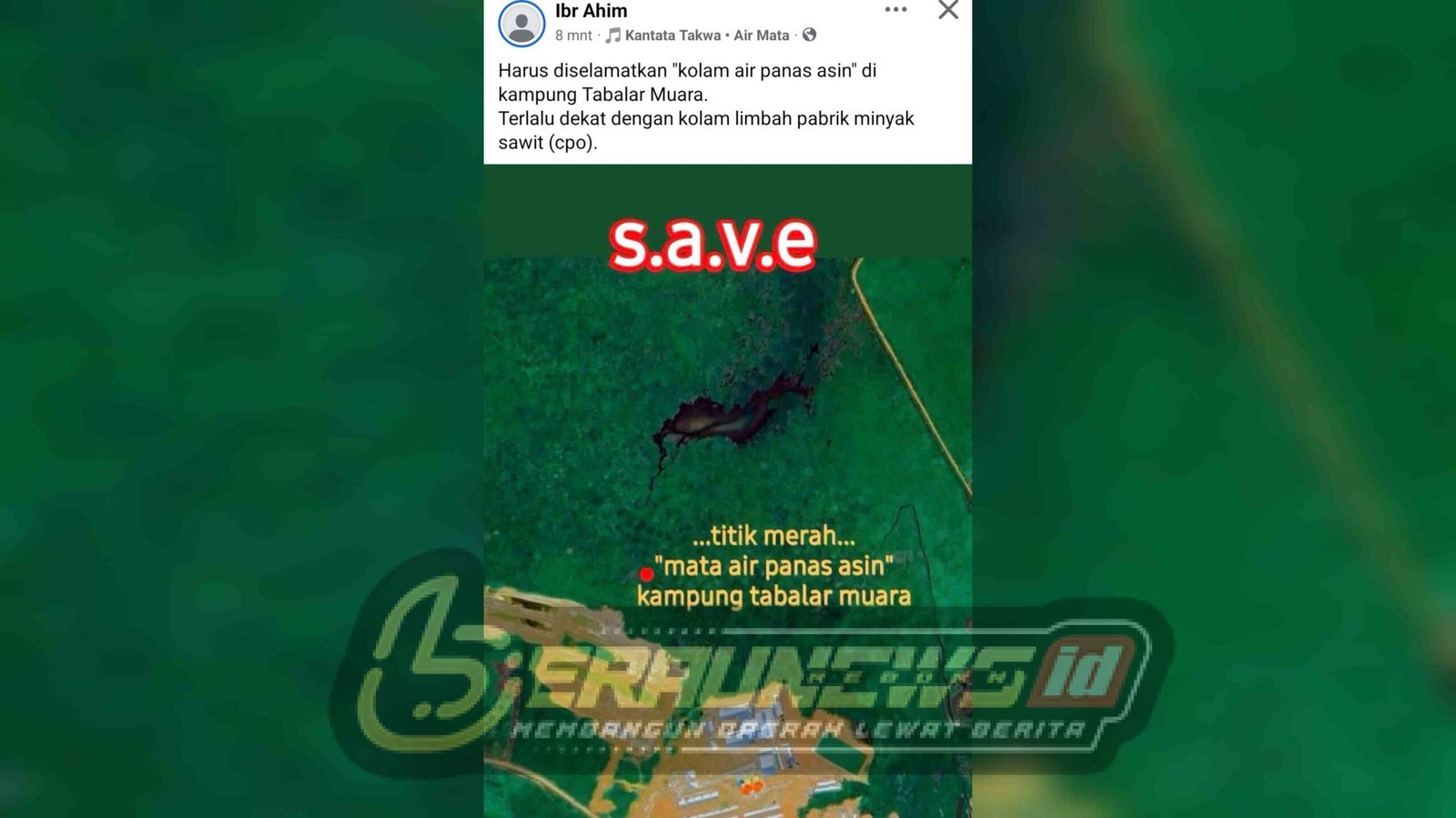 Viral Kolam Air Panas Dekat Limbah Sawit, Disbudpar Berau Angkat Bicara