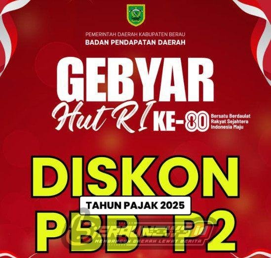 Pemkab Berau Beri Diskon Pajak Bumi dan Bangunan