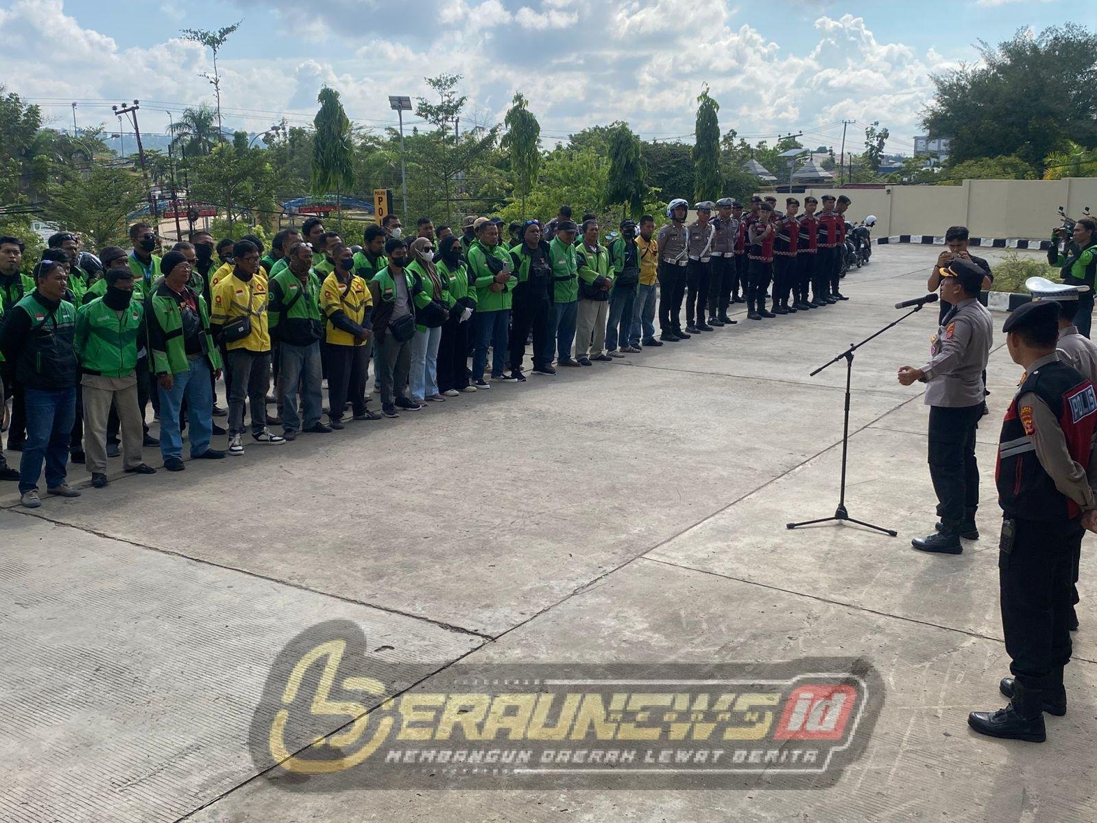 Polres Berau dan Komunitas Ojol Gelar Rolling City Patroli, Rayakan Setahun Pemerintahan Prabowo–Gibran