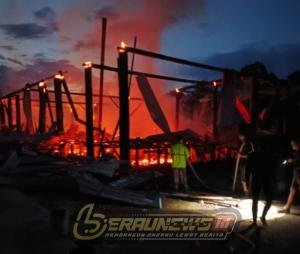 Api Berkobar di Long Peso, 3 Rumah Warga Tak Terselamatkan