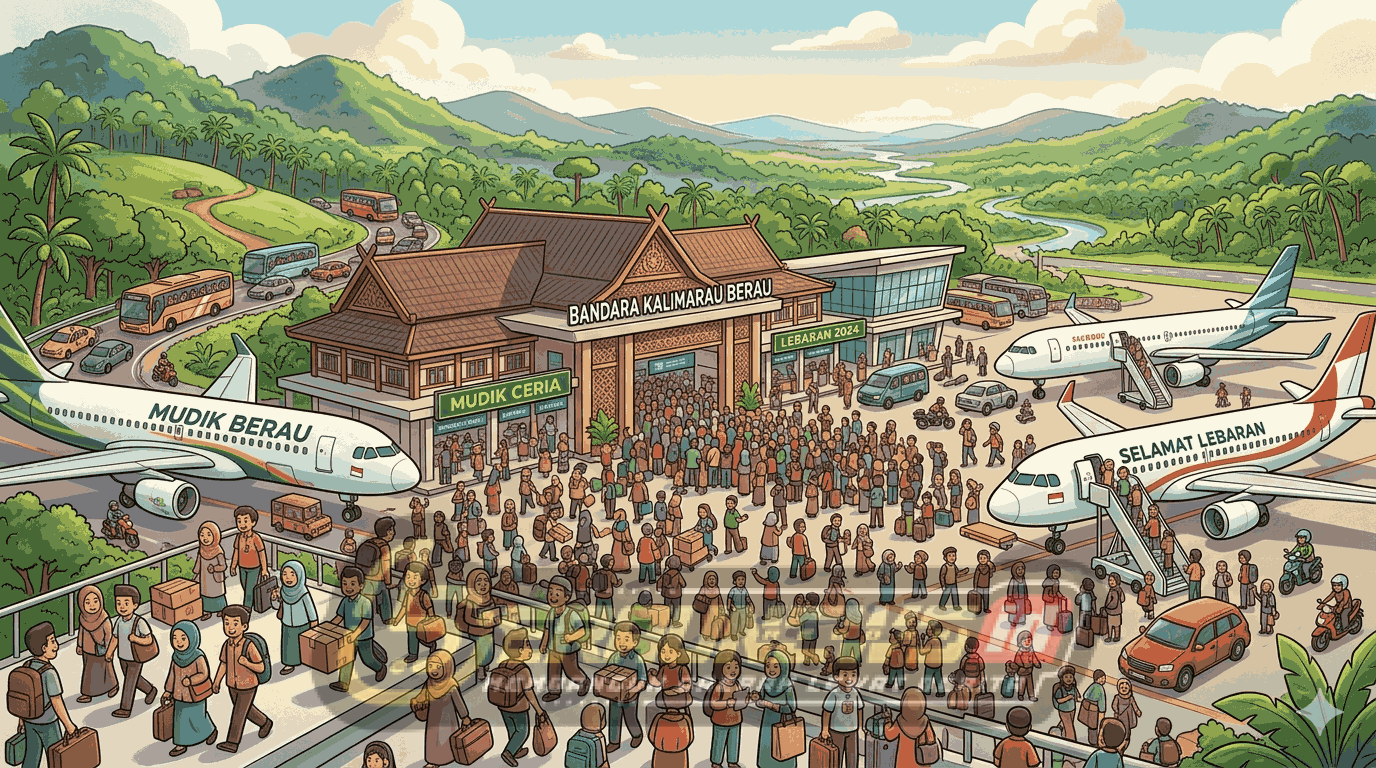 Mudik Lebaran Membludak, Tiket Pesawat dari Berau Sold Out Sejak Awal Maret