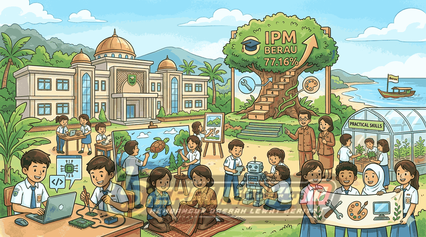 IPM Berau Tembus 77,16%! Disdik Siapkan Siswa Tak Cuma Pintar, Tapi Juga Terampil