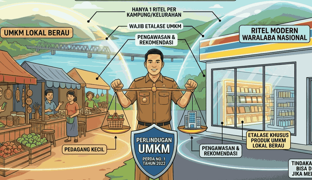 Diskoperindag Berau Awasi Ekspansi Ritel Modern Agar Tak Tekan Pedagang Kecil