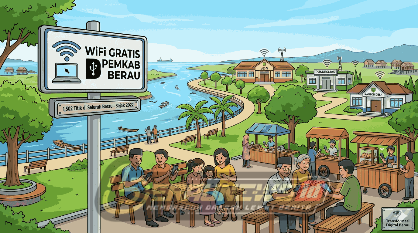 Internet Gratis Menjangkau 100 Kampung di Berau, Pemkab Siapkan Penguatan Jaringan Tahun Ini