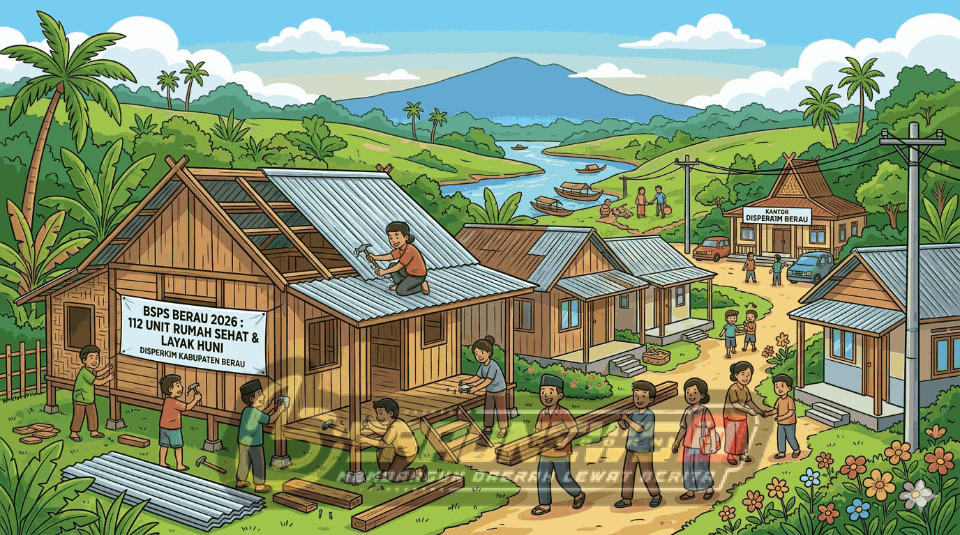 112 Rumah Warga Berau Dapat Bantuan Perbaikan Tahun Ini, Disperkim Mulai Petakan Lokasi