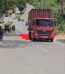 Tragedi di Ring Road II Samarinda, Ibu dan Anak Tewas Terlindas Truk Kontainer