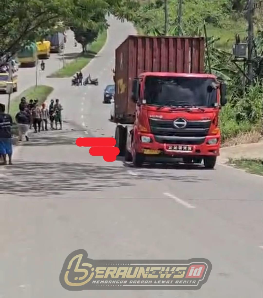 Tragedi di Ring Road II Samarinda, Ibu dan Anak Tewas Terlindas Truk Kontainer