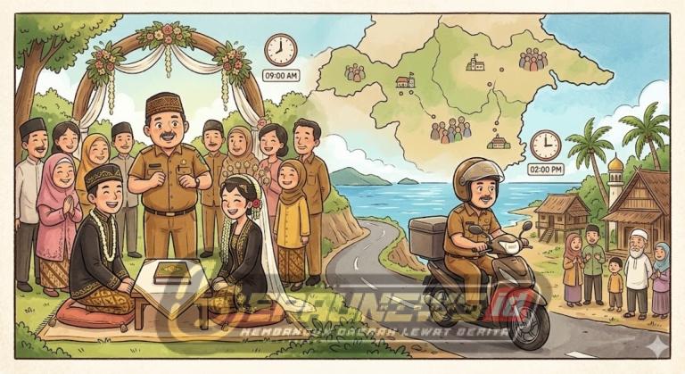 Cuma 13 Orang, Penghulu di Berau Harus “Lari” dari Satu Akad ke Akad Lain