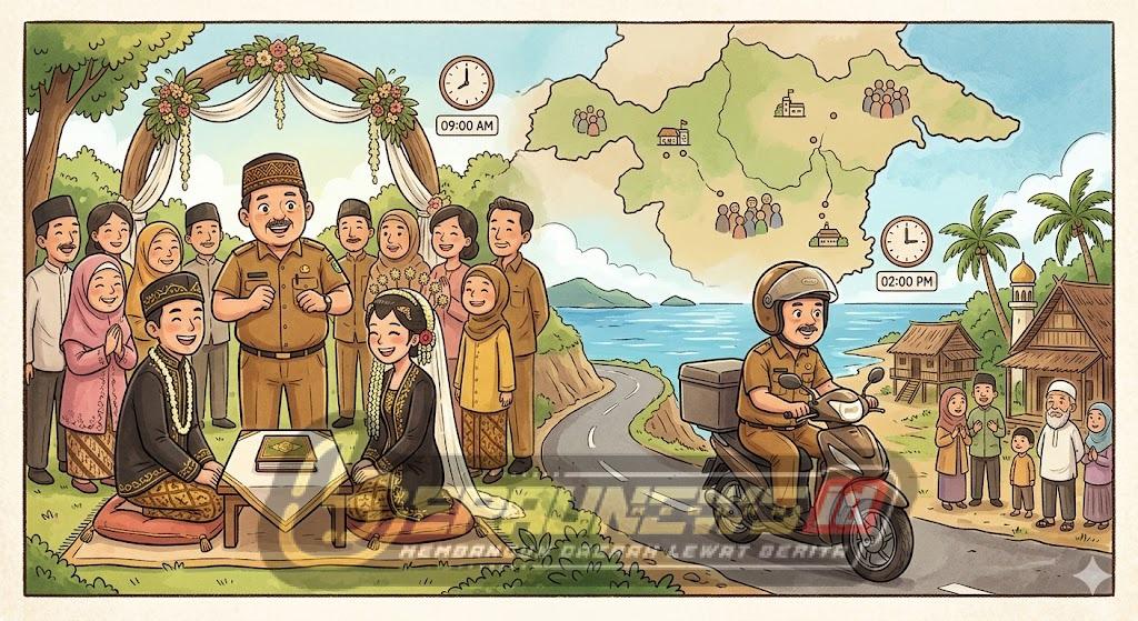 Cuma 13 Orang, Penghulu di Berau Harus “Lari” dari Satu Akad ke Akad Lain