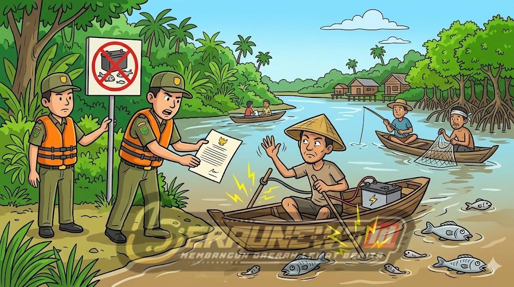 Dinas Perikanan Berau Tegas: Penampung Dilarang Beli Ikan Hasil Setruman