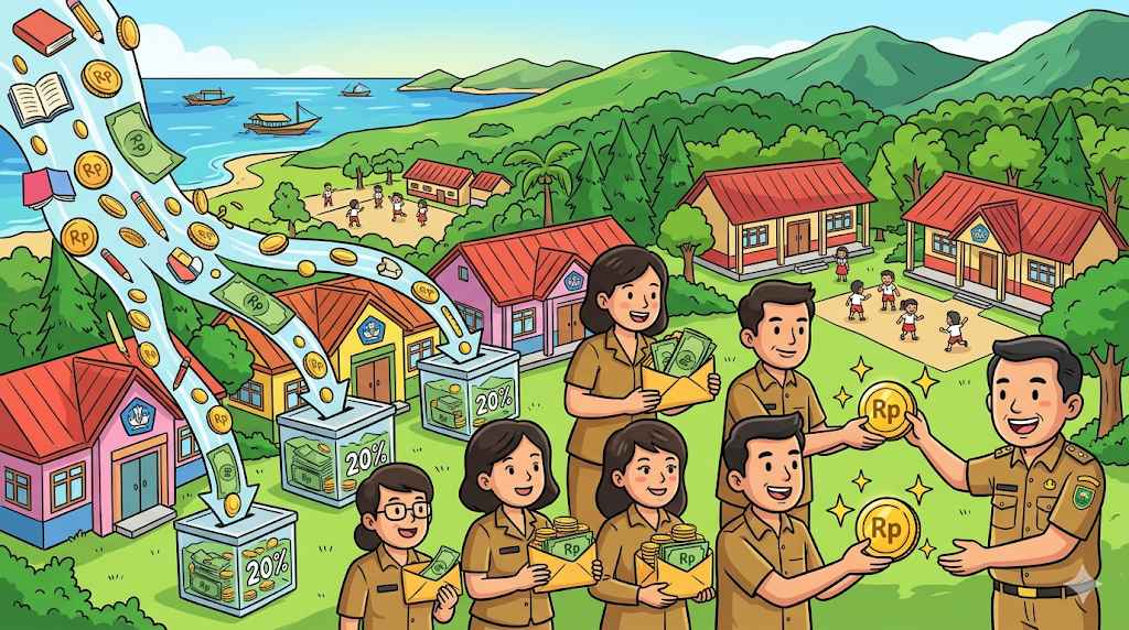 Disdik Berau Kombinasikan BOSP dan Tamsil untuk Amankan Gaji Guru Honorer