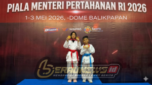 Dua Karateka Cilik Berau Bersinar, Kakak Beradik Taklukkan Arena Nasional