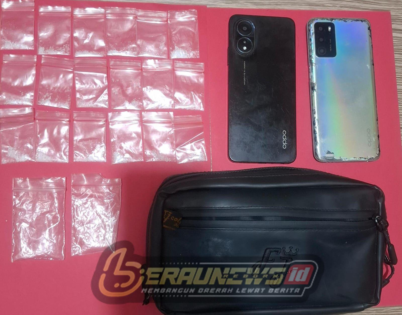 Satresnarkoba Berau Amankan 18 Paket Sabu dari Tangan Dua Tersangka