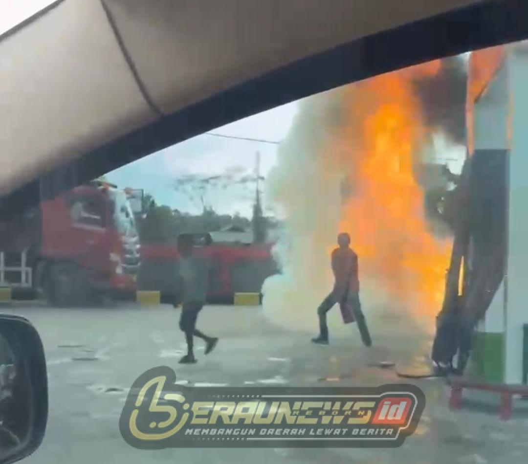 Kebakaran Kecil di SPBU Bulungan Reda dalam Hitungan Menit