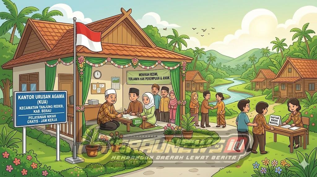 Tekan Nikah Siri, KUA di Berau Beri Layanan Pernikahan Gratis bagi Warga Kurang Mampu