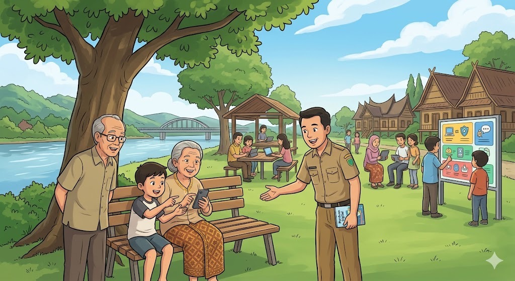 Tak Ada Kata Terlambat, Diskominfo Dorong Warga Berau Adaptif di Era Digital