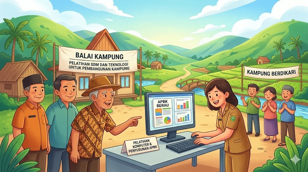 Dana Desa Tertahan di Puluhan Kampung Berau, Banyak Perangkat Disebut Belum Bisa Komputer