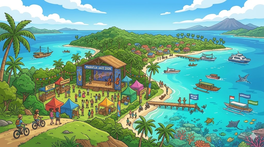 Pulau Maratua Kembali Jadi Panggung Jazz Internasional pada 2026