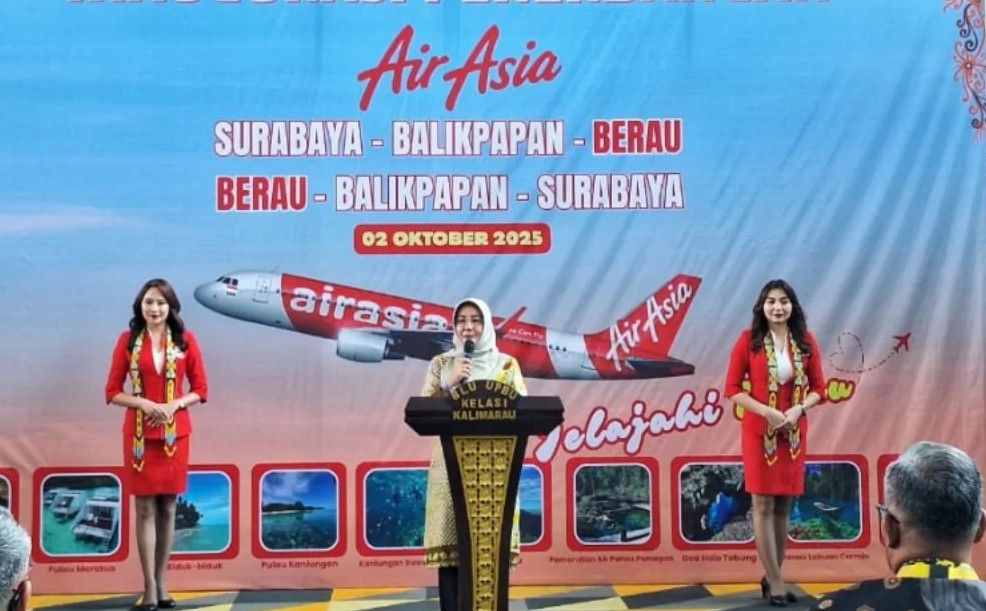 AirAsia Aktif Lagi di Bandara Kalimarau, Rute Surabaya–Balikpapan–Berau Dibuka Kembali