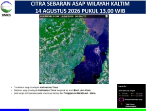 BMKG Deteksi Sebaran Asap di Berau, Jarak Pandang Bandara Kalimarau 5-8 Kilometer