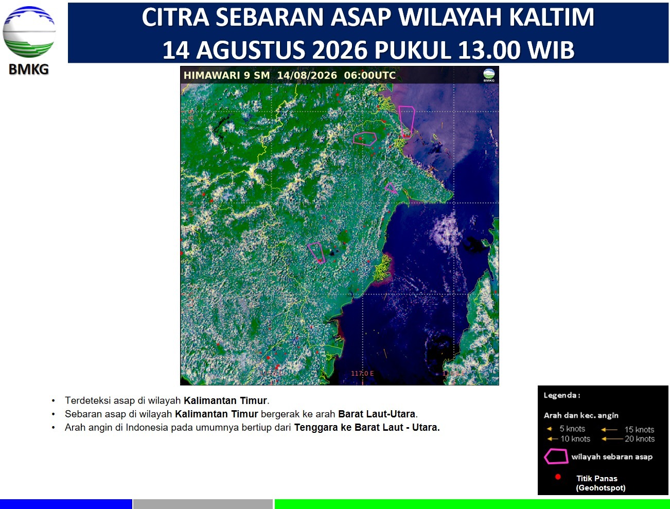 BMKG Deteksi Sebaran Asap di Berau, Jarak Pandang Bandara Kalimarau 5-8 Kilometer