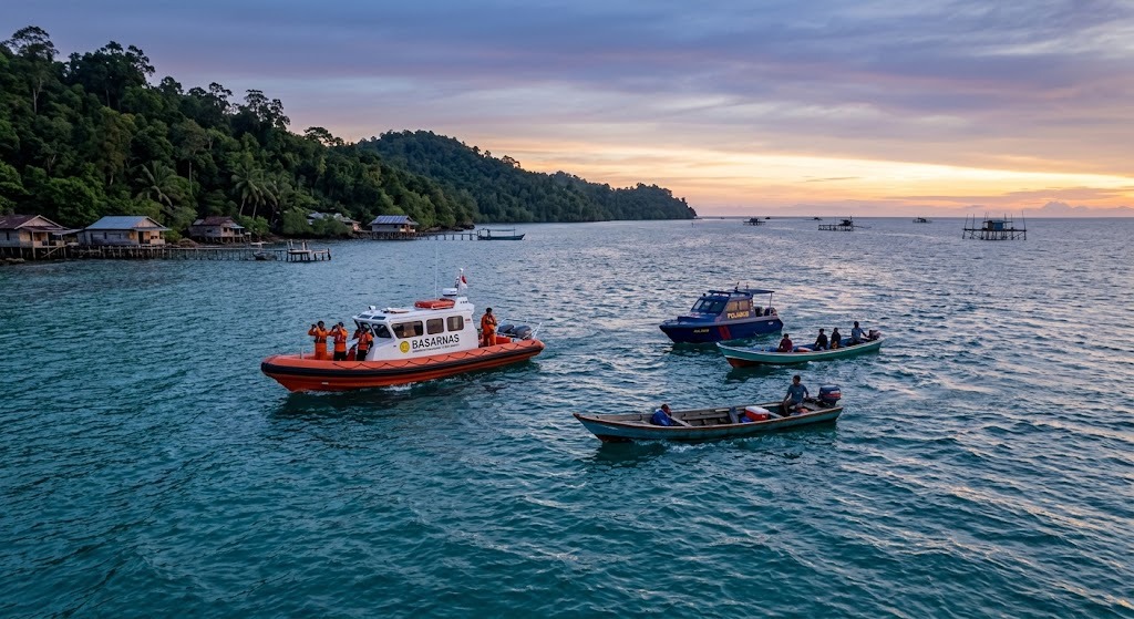 Pulang dari Bagan, Warga Tanjung Batu Dilaporkan Hilang di Perairan