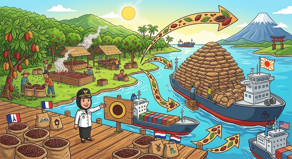 Jepang Lirik Kakao Berau hingga 500 Ton per Tahun, Produksi Jadi Tantangan