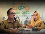 Dua pembicara tampil dalam konferensi pers Berau Expo 2026